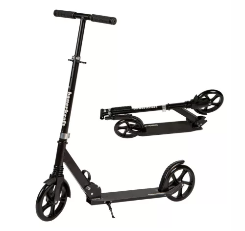 Klasszikus roller, Bauerkraft G-112, összecsukható, 20 cm PU kerekek, ABEC-7 csapágy, lábfék, állítható magasság: 95–105 cm, maximum 80 kg