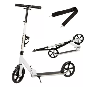   Klasszikus roller, Bauerkraft G-122, összecsukható, 20 cm PU kerekek, ABEC-7 csapágy, lábfék, állítható magasság: 91–101 cm, palacktartó, maximum 80 kg