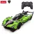 Távirányítós autó, Rastar, Lamborghini SC63 LMDh 10160, fekete/zöld, 20 cm, 1:24 méretarány, teljes irányítás, elemes (3+2 db AA, nem tartozék)