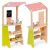 Játék piaci stand, ECOTOYS HM328234, fa, 45 x 30,5 x 93,5 cm, 20 db tartozékkal, pénztárgéppel, terminállal, mérleggel, krétatáblával