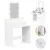 Sminkasztal, ModernHome ZDT-01, 80 x 41 x 146 cm, 9 db LED, tükör, 2 fiók, 3 polc, laminált bútorlap