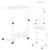 Laptopasztal, ModernHome TH-LD-5, fehér, 60 x 40 cm, 65,5–89 cm állítható magasság, kerekes, fékezhető görgők, fa és fém anyagból, teherbírás: 30 kg