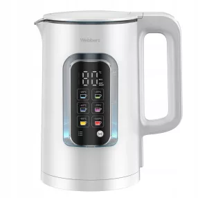   Vízforraló, Webber 05WK110, 1500 ml, 1800 W, 360°-os talp, választható hőmérséklet, szárazonforrás elleni védelem, automatikus kikapcsolás, duplafalú