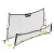 Visszapattanó futball edzőháló, MOVEPRO JSP-DS8030, 220 x 120 cm, fekete, kétoldalas, 2 az 1-ben, fém váz, rögzítővel