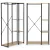 Álló ruhafogas, ModernHome GIC-HS901D-15, világos tölgy, magasság: 167 cm, 1 akasztórúd, 2 polc, acél váz, MDF polcok, teherbírás: 3 kg/akasztórúd, 10 kg/polc
