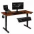 Számítógépasztal, ModernHome JSD-C5-1-16 , antik tölgy, 140 x 60 cm, 72–118 cm elektromosan állítható magasság, fa és fém anyagból, teherbírás: 70 kg