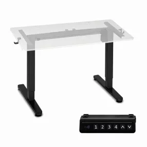  Számítógépasztal-váz, ModernHome JSD-F2-1, fekete, maximum 160 x 60 cm asztallaphoz, 72–118 cm elektromosan állítható magasság, teherbírás: 80 kg