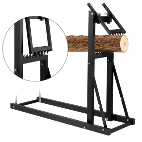   Fém fűrészbak, Bauerkraft H-734, 112 x 40 x 95,5 cm, összecsukható, leszorítóval, porszórt acél, 24-230 mm rönkátmérőhöz, maximum 100 kg terhelhetőség