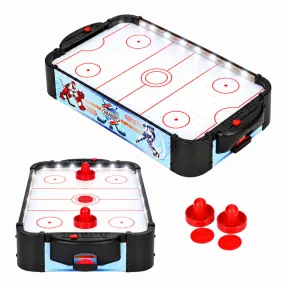   Léghoki asztal, ECOTOYS HM260877, fehér, 57,5 x 30 x 8,5 cm, asztali/hordozható, légáram rendszer, 2 ütővel és 2 koronggal, analóg számláló, elemes (3 db AA)