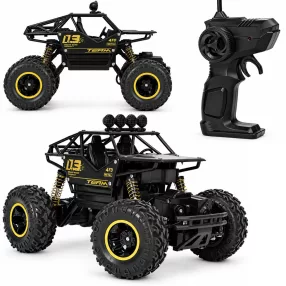   Távirányítós autó, ROCK CRAWLER HC402895, 25,5 x 17,5 x 15 cm, 1:16 méretarány, 4x4 összkerékhajtás, 4,8 V 2000 mAh akkumulátorral, USB-s töltéssel, 50 m hatótáv, 3 éves kortól