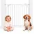 Biztonsági ajtórács, ECOTOYS SF-033-5, fehér, állítható szélesség 75,5 - 88 cm, 72 cm magas, acél és ABS műanyag, fúrás nélküli 4 pontos szorítós rögzítés, gyerekzárral, kétirányú nyitás, automatikus záródás, lépcsőhöz és ajtóhoz