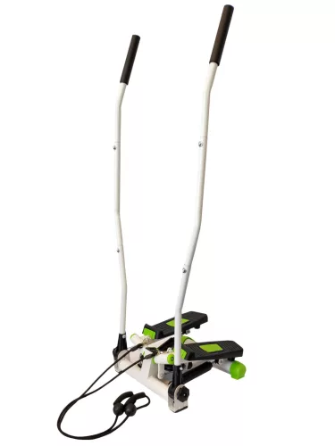Taposógép, MOVEPRO GB-5085A, 40 x 40 x 136 cm, fehér/zöld, 5 funkciós kijelző, hosszú kapaszkodók, 2 ellenállásszalaggal, 120 kg teherbírás
