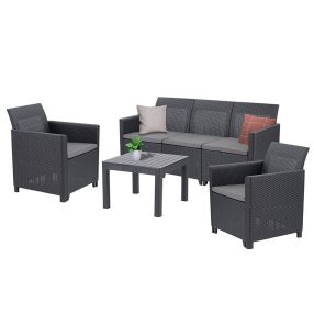   Claire VI 5 személyes kerti bútor garnitúra orlando asztallal