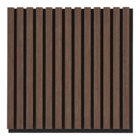   Akusztikus panel, fa furnér, dió, dió hatású 52x52x2,2 cm