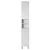 Bianca Plus 30 magas szekrény 2 ajtóval, nyitott, magasfényű fehér színben, univerzális