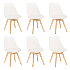 Silla étkezőszék 6 db fehér színben