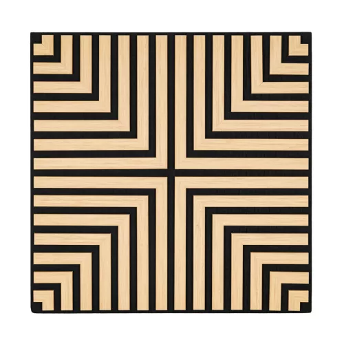 Akusztikus falpanel Deco V bambusz 60x60x1,8 cm
