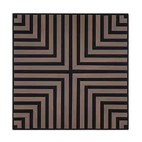 Akusztikus falpanel Deco V dió hatású 60x60x1,8 cm