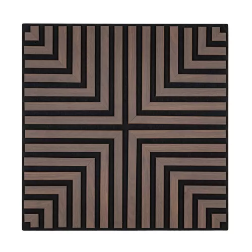 Akusztikus falpanel Deco V dió hatású 60x60x1,8 cm