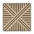 Akusztikus falpanel Deco VI bambusz 60x60x1,8 cm