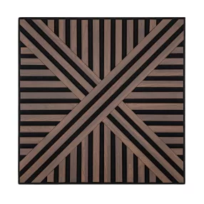 Akusztikus falpanel Deco VI dió hatású 60x60x1,8 cm