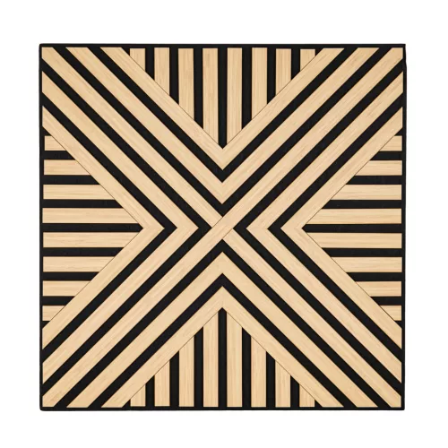 Akusztikus falpanel Deco VII bambusz hatású 60x60x1,8 cm