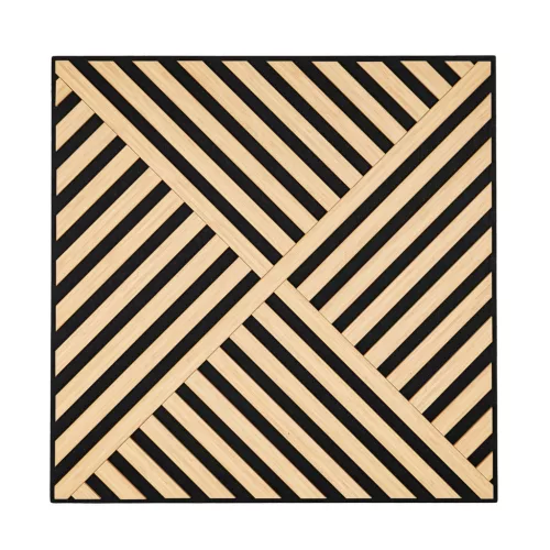 Akusztikus falpanel Deco VIII bambusz hatású 60x60x1,8 cm