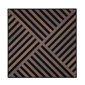 Akusztikus falpanel Deco VIII dió hatású 60x60x1,8 cm
