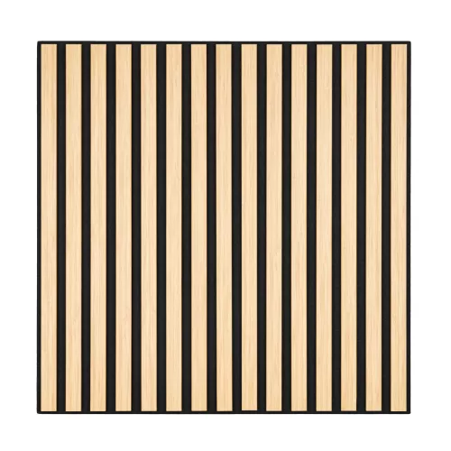 Akusztikus falpanel Deco II bambusz hatású 60x60x1,8 cm