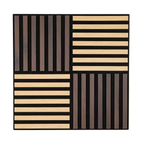 Akusztikus falpanel Deco X bambusz hatású 60x60x1,8 cm