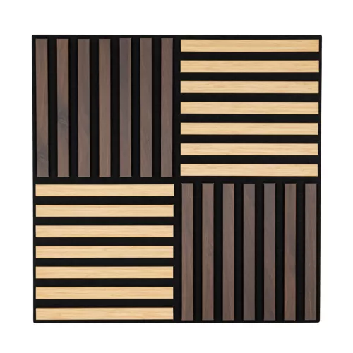Akusztikus falpanel Deco X bambusz 60x60x1,8 cm