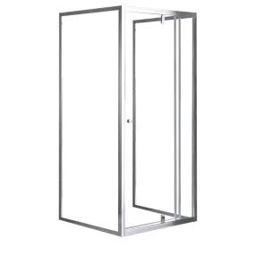   Flexi 80x90 cm falsíkra szerelhető aszimmetrikus zuhanykabin zuhanytálca nélkül