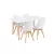 Silla 120 4+1 étkező garnitúra fehér-fehér
