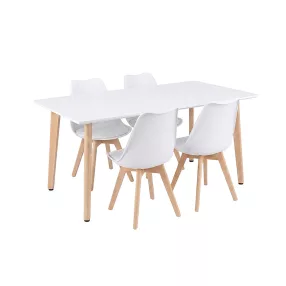 Silla 150 4+1 étkező garnitúra fehér-fehér