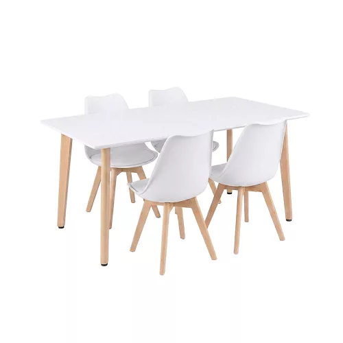 Silla 150 4+1 étkező garnitúra fehér-fehér