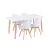 Silla 150 4+1 étkező garnitúra fehér-fehér