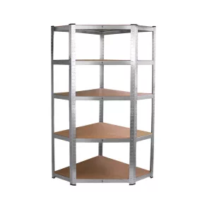 Nagy teherbírású sarokpolc 180x70x40-40 cm 175 kg króm