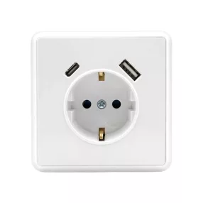 Nova csatlakozóaljzat USB csatlakozóval fehér