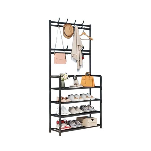 Előszobafal ruhaállvány LRA-02 fekete