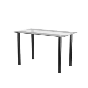 Riona 120 cm szögletes üveg étkezőasztal