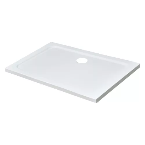 Modena Slim aszimmetrikus szögletes akril zuhanytálca, 80x120 cm