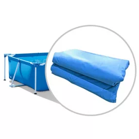   Medence belső fólia, Intex Rectangular Frame, 220 x 150 x 60 cm, kék, téglalap alakú, 3 rétegű PVC, leeresztő szeleppel, szűrő csatlakozással (10942)