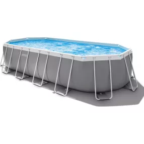   INTEX MetalPrism Set ovális medence 610 x 305 x 122 cm (26798)