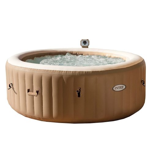 INTEX PureSPA Sahara Tan jacuzzi, 4 személyes, kerek, D196 x 71 cm, bézs  (28426)