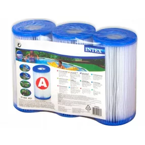  INTEX "A" tipusú szűrő patron, hármas csomag (29003)