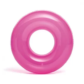 INTEX átlátszó rózsaszín úszógumi D76cm (59260)