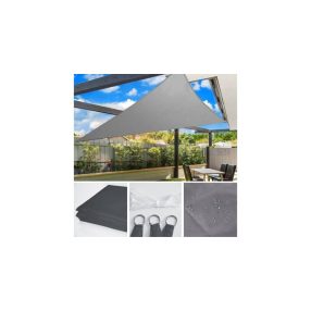 Vízálló háromszög napvitorla 3x3x3 szürke