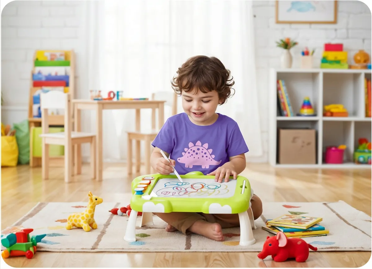 Mágneses rajztábla, Ricokids RK-823, zöld – 3. kép