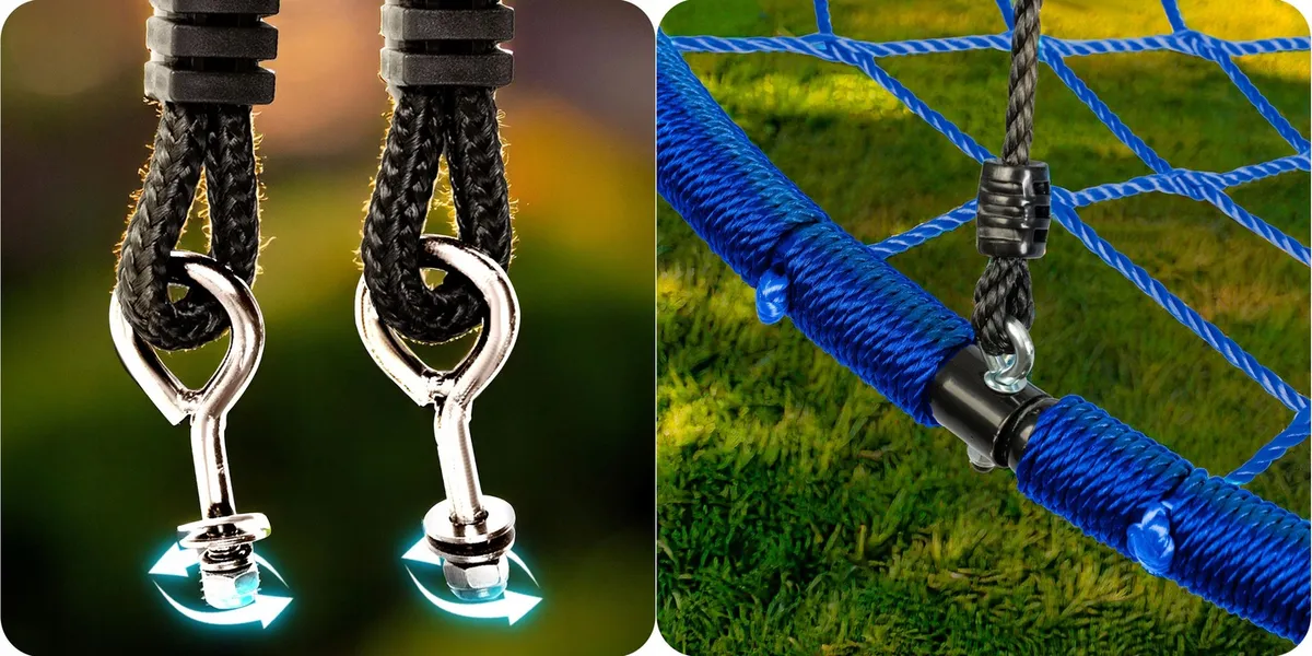 Fészekhinta, Neo-Sport Swingo, piros/kék – 4. kép