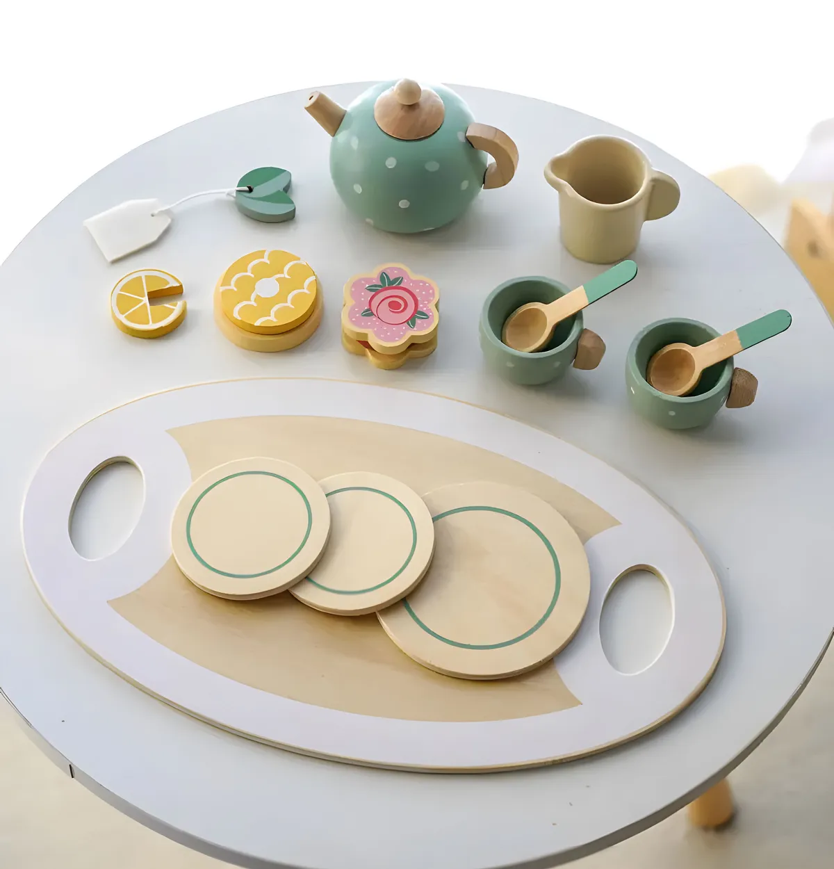 Játék teáskészlet, ECOTOYS HM327785, 27 db – 3. kép Játék teáskészlet, ECOTOYS HM327785, 27 db – 3. kép
